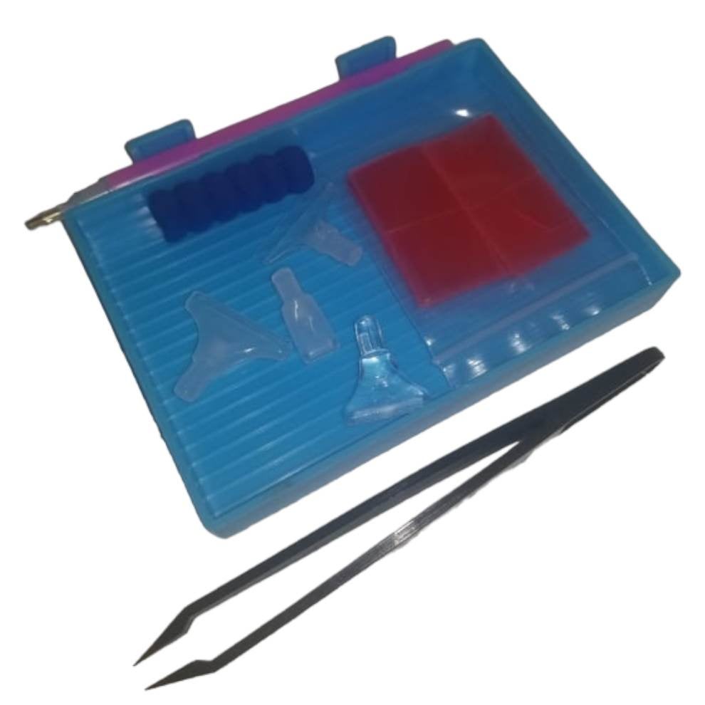 Large Blue Tray Tool Set (18 PC) Diamond Painting Depot